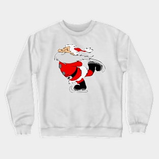 Santa Claus Ice Skating Crewneck Sweatshirt